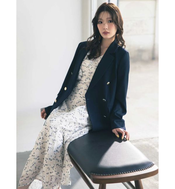 MERCURYDUO「メタルボタン使い紺ブレザー」|テーラードジャケット|