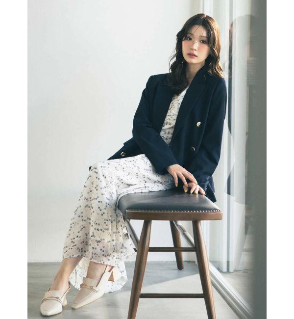 MERCURYDUO「メタルボタン使い紺ブレザー」|テーラードジャケット|