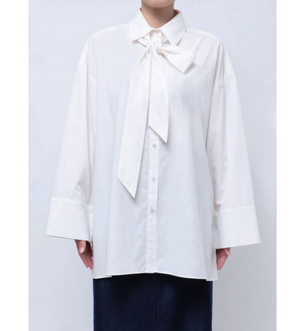 LAGUNAMOON「【柳橋唯コラボ】ワイドスリーブタイネックシャツ」|シャツ・ブラウス|