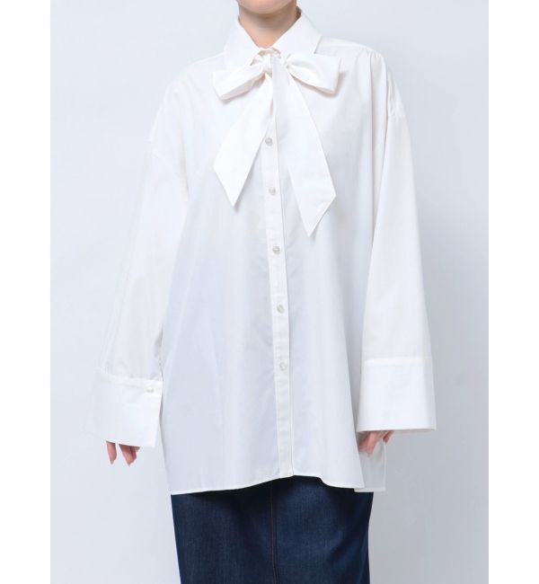 LAGUNAMOON「【柳橋唯コラボ】ワイドスリーブタイネックシャツ」|シャツ・ブラウス|