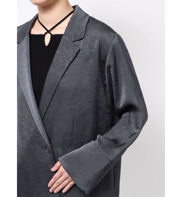 LAGUNAMOON「サテンオーバージャケット」|テーラードジャケット|