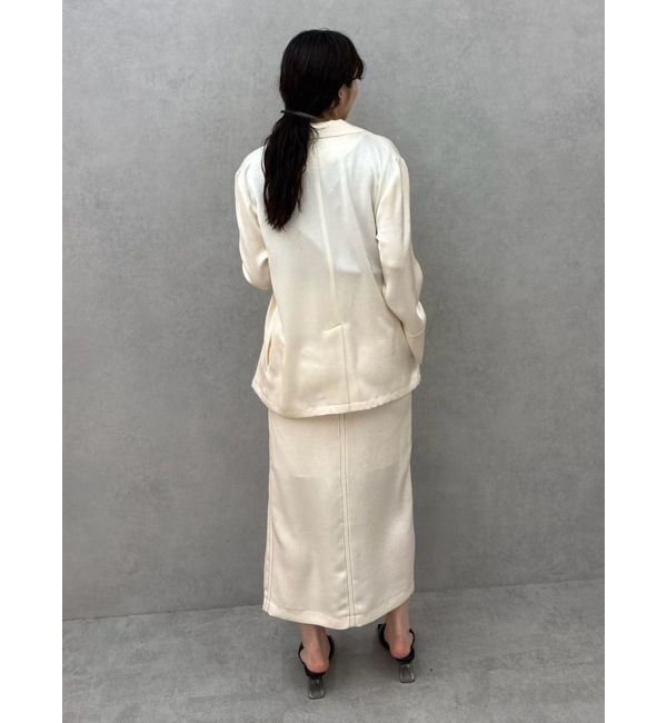 LAGUNAMOON「サテンオーバージャケット」|テーラードジャケット|
