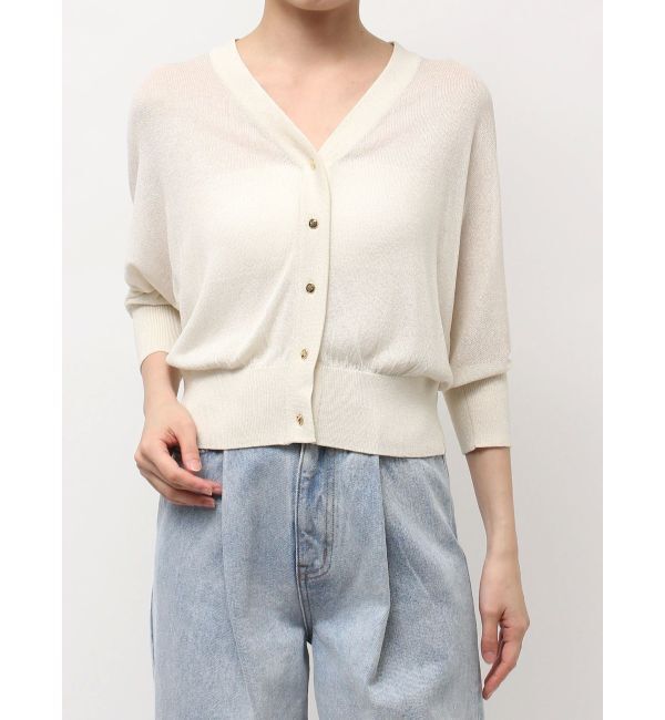 LAGUNAMOON「2WAYラメシアーカーディガン」|カーディガン|