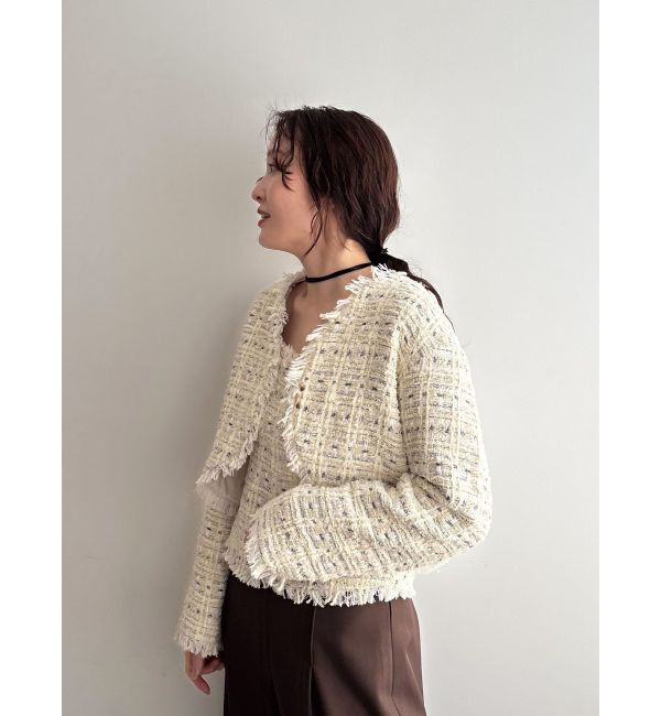 LAGUNAMOON「テープヤーンツイードジャケット」|その他|