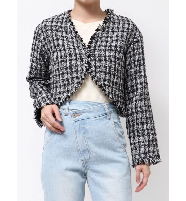 LAGUNAMOON「テープヤーンツイードジャケット」|その他|