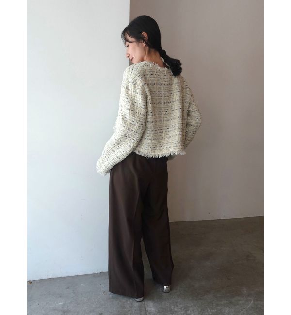 LAGUNAMOON「テープヤーンツイードジャケット」|その他|