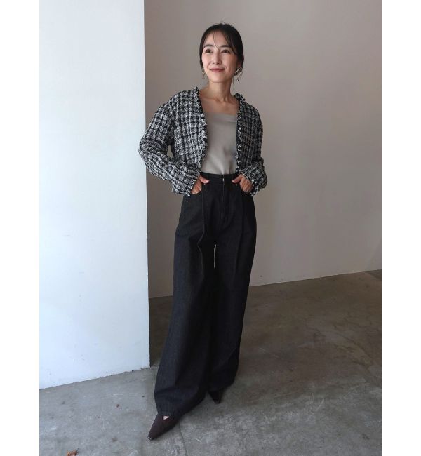 LAGUNAMOON「テープヤーンツイードジャケット」|その他|