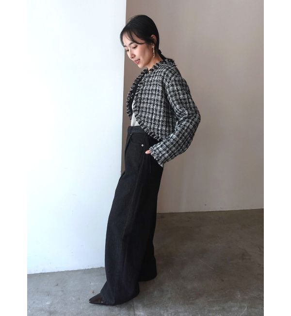 LAGUNAMOON「テープヤーンツイードジャケット」|その他|