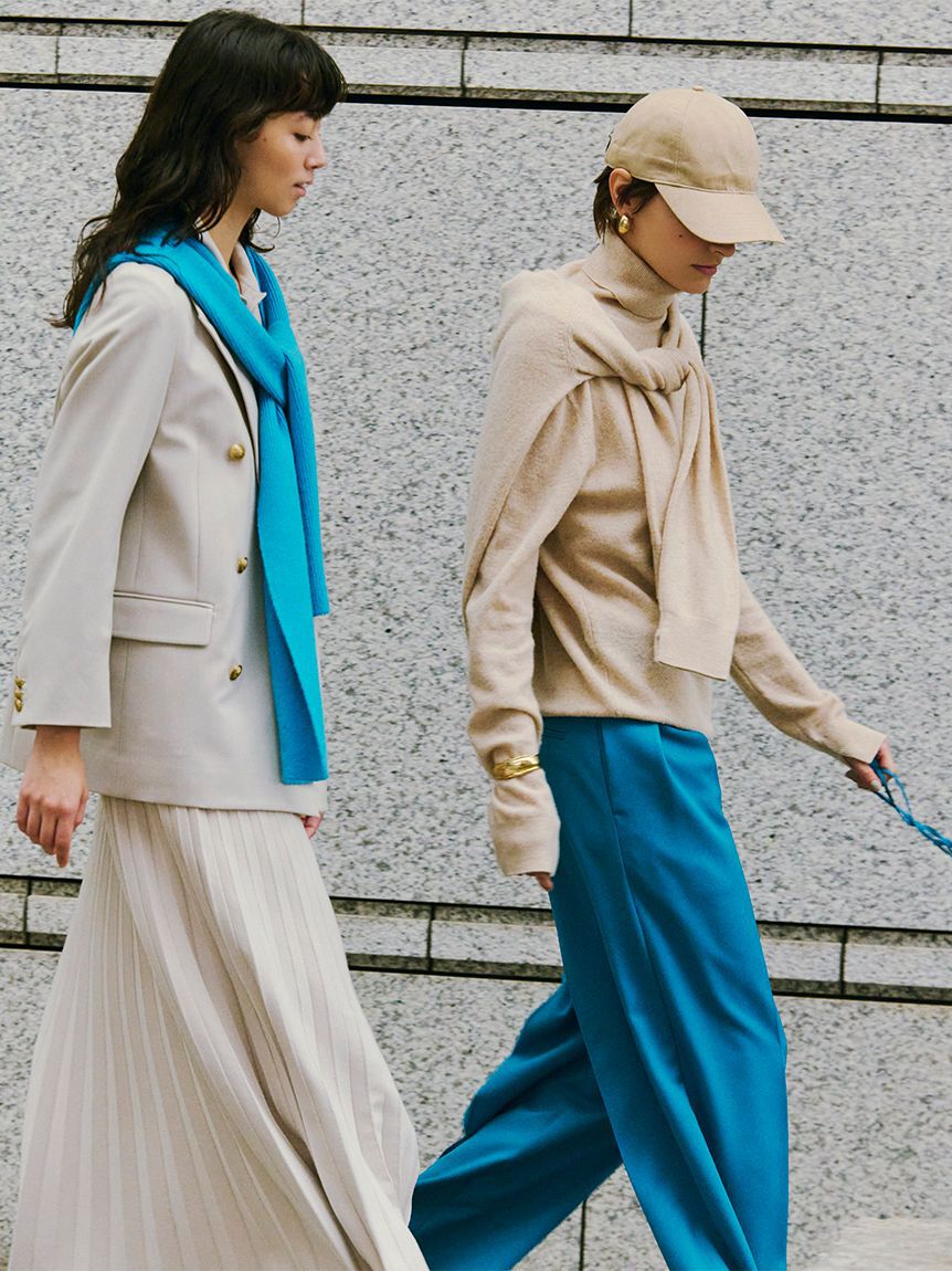 Mila Owen「金釦ダブルブレストロングブレザー」|テーラードジャケット|