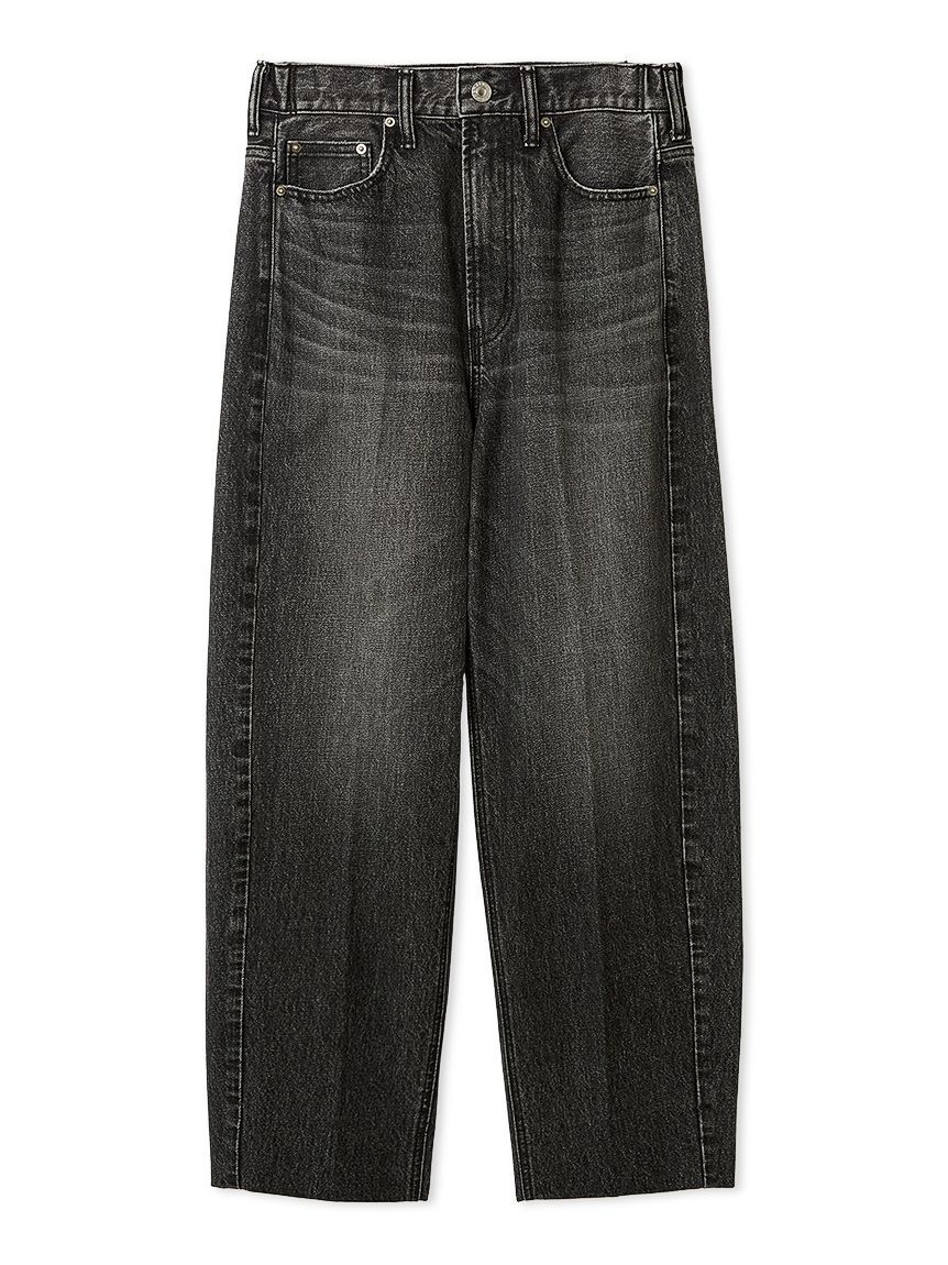 Mila Owen「センタープレスマムデニムパンツ」|デニム|BLK