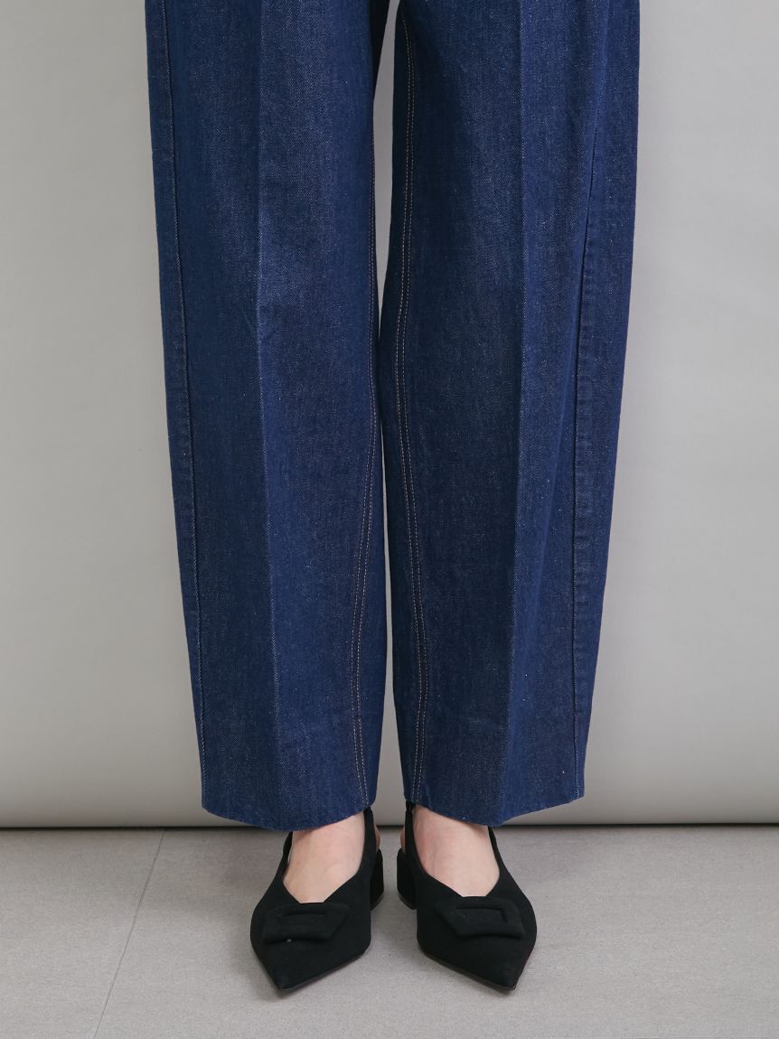 Mila Owen「センタープレスマムデニムパンツ」|デニム|