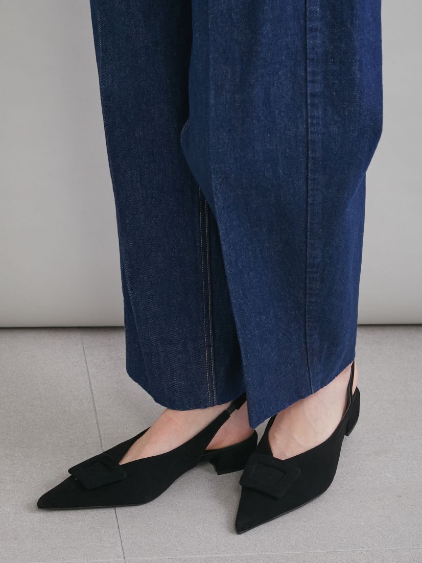 Mila Owen「センタープレスマムデニムパンツ」|デニム|