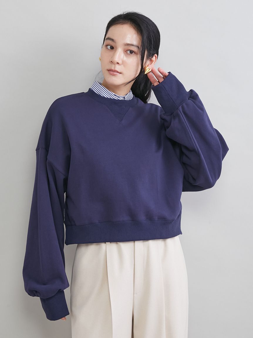 Mila Owen「フォルムスリーブショートトレーナー」|スウェット・ジャージ|