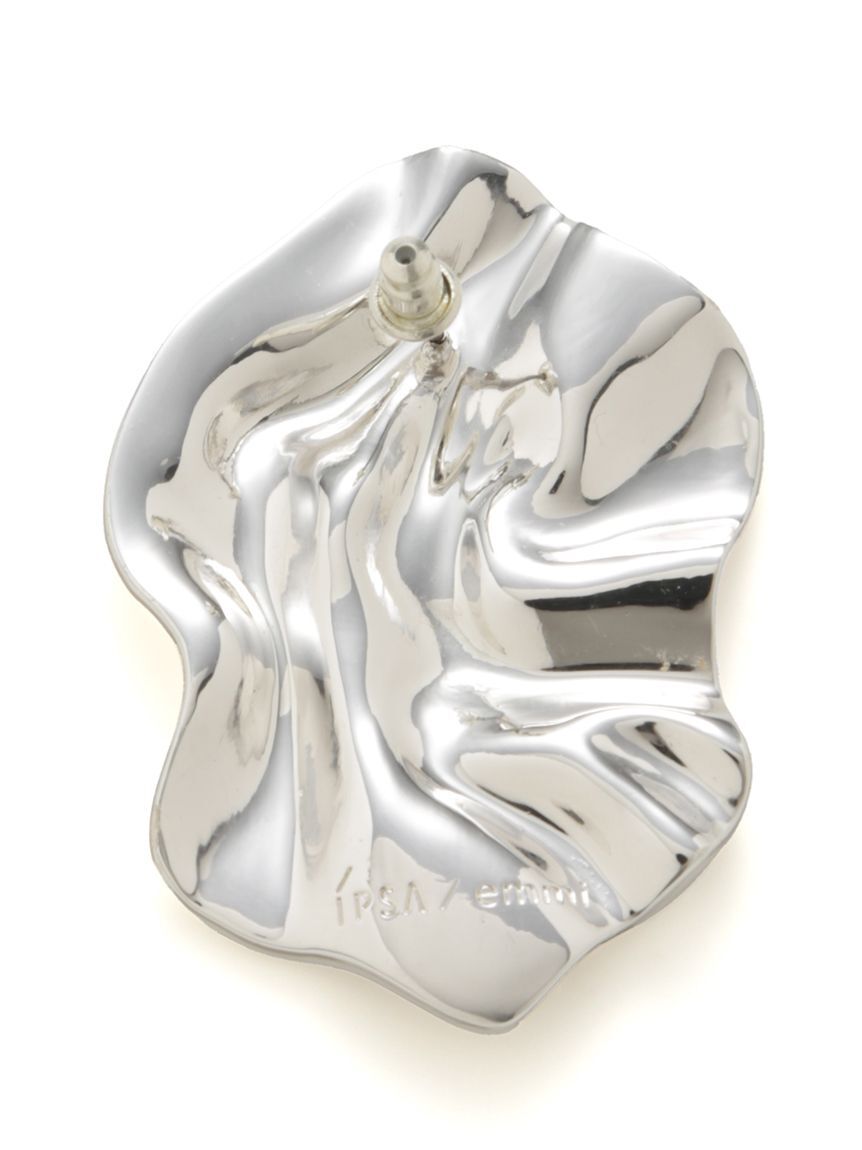 emmi atelier「【IPSA/emmi】ウェーブプレートピアス」|ピアス|