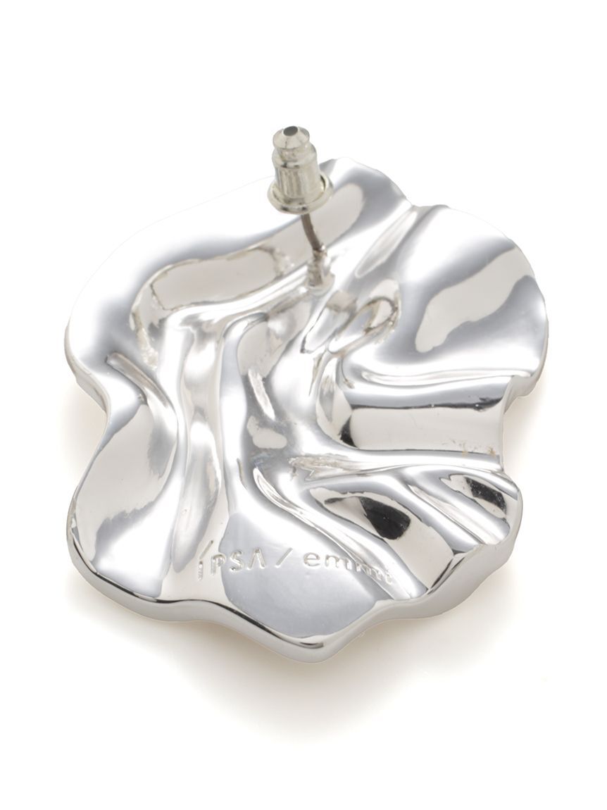 emmi atelier「【IPSA/emmi】ウェーブプレートピアス」|ピアス|