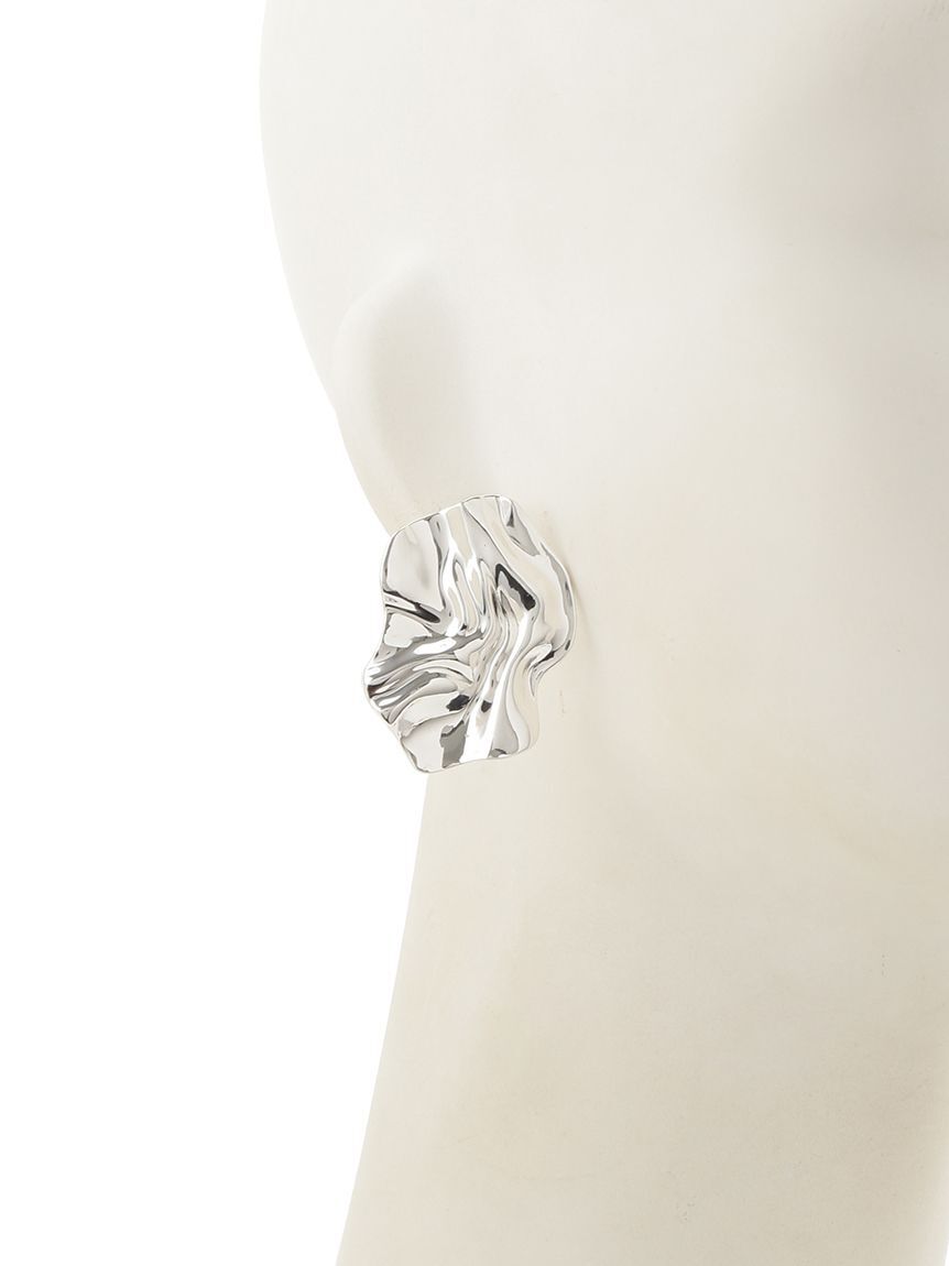 emmi atelier「【IPSA/emmi】ウェーブプレートピアス」|ピアス|