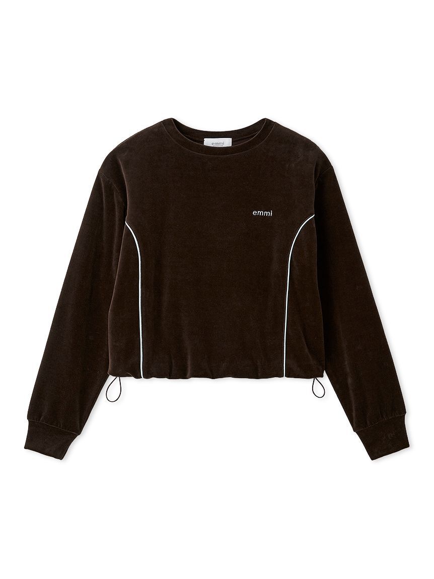 emmi atelier「パイピングデザインベロアトップス」|Tシャツ・カットソー|