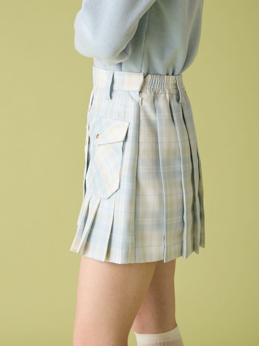 FURFUR「チェック柄プリーツミニスカート」|スカート|