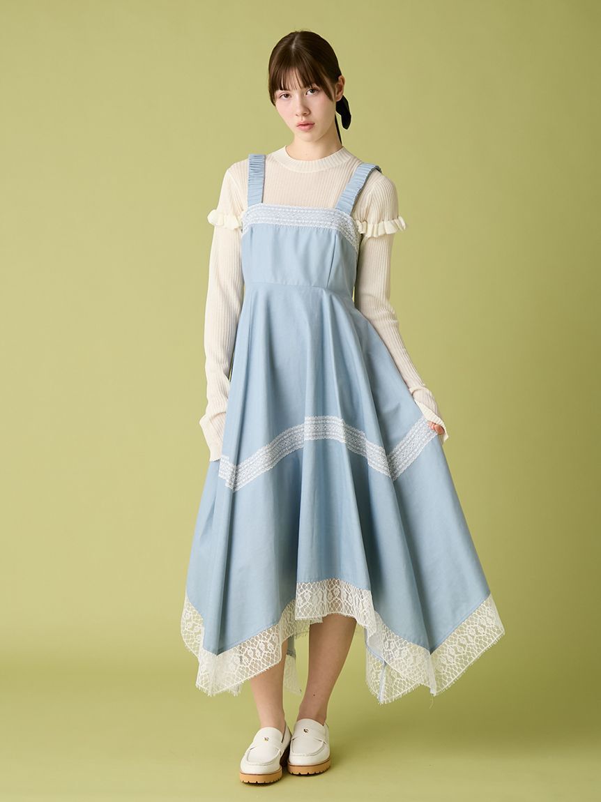 FURFUR「シアーフリルリブプルオーバー」|ニット・セーター|