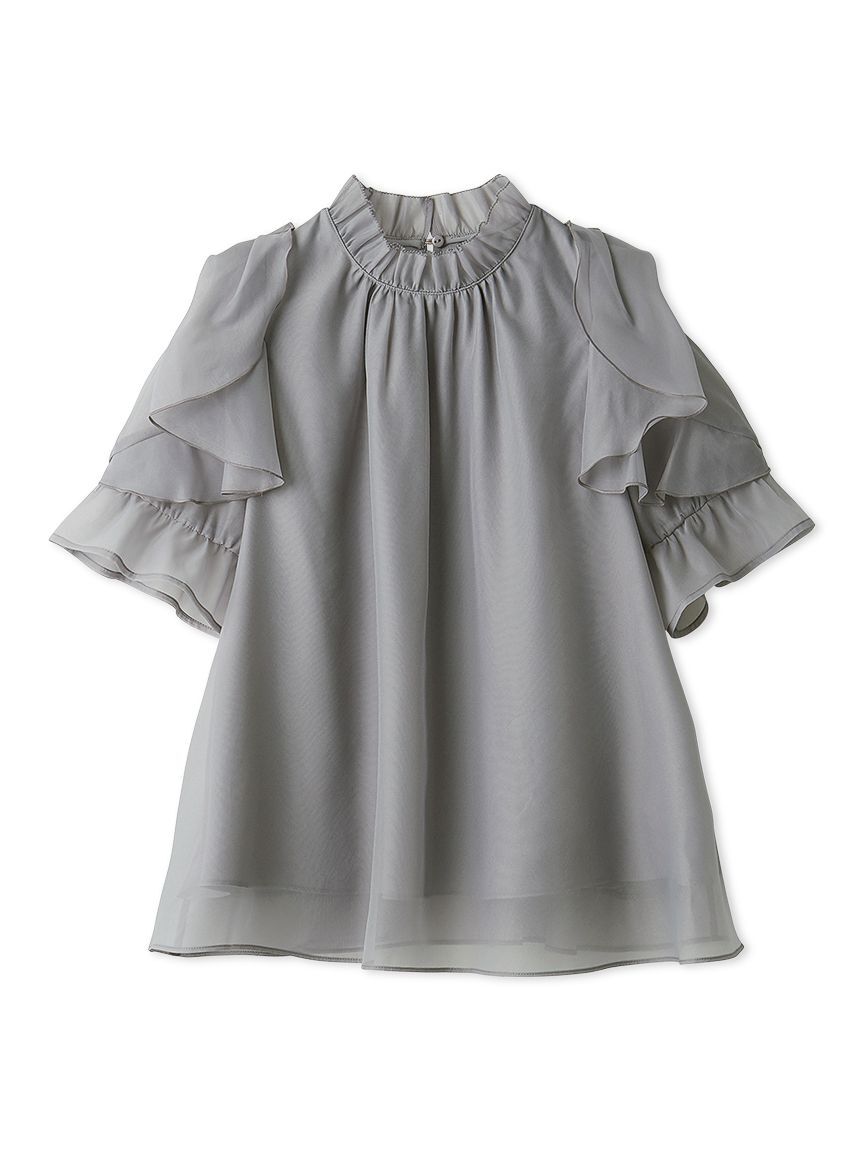 SNIDEL「Sustainableオーガンシースルーブラウス」|シャツ・ブラウス|