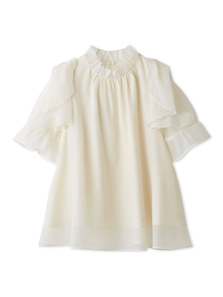 SNIDEL「Sustainableオーガンシースルーブラウス」|シャツ・ブラウス|