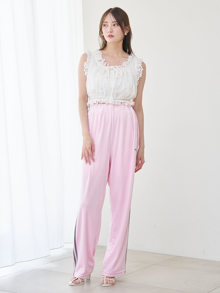 SNIDEL「【adidas Originals】FB TP VELOUR/ファイヤーバードトラックパンツベロア」|チノ|