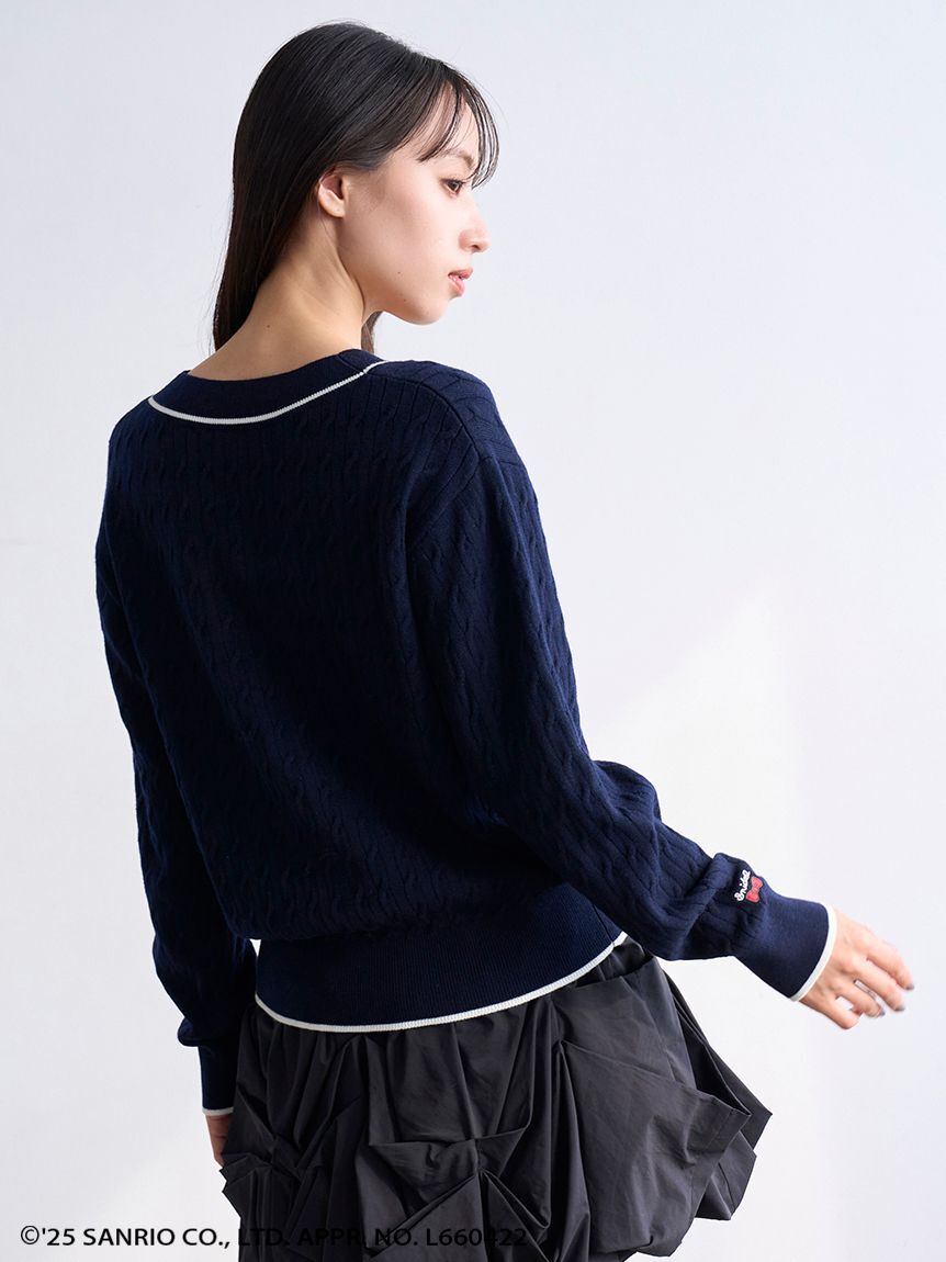 SNIDEL「【HELLO KITTY】ケーブルプルオーバー」|ニット・セーター|