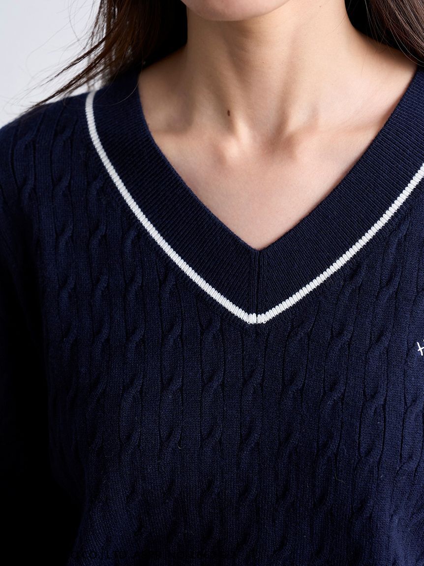 SNIDEL「【HELLO KITTY】ケーブルプルオーバー」|ニット・セーター|