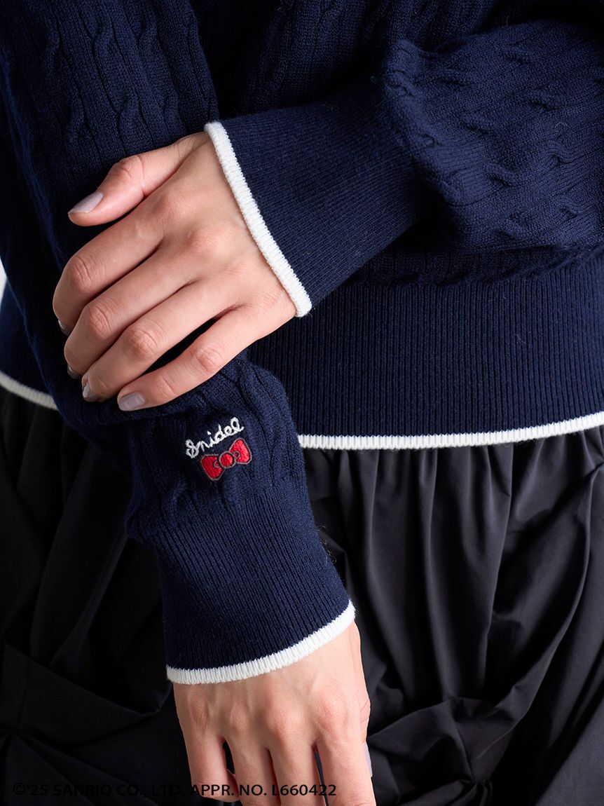 SNIDEL「【HELLO KITTY】ケーブルプルオーバー」|ニット・セーター|