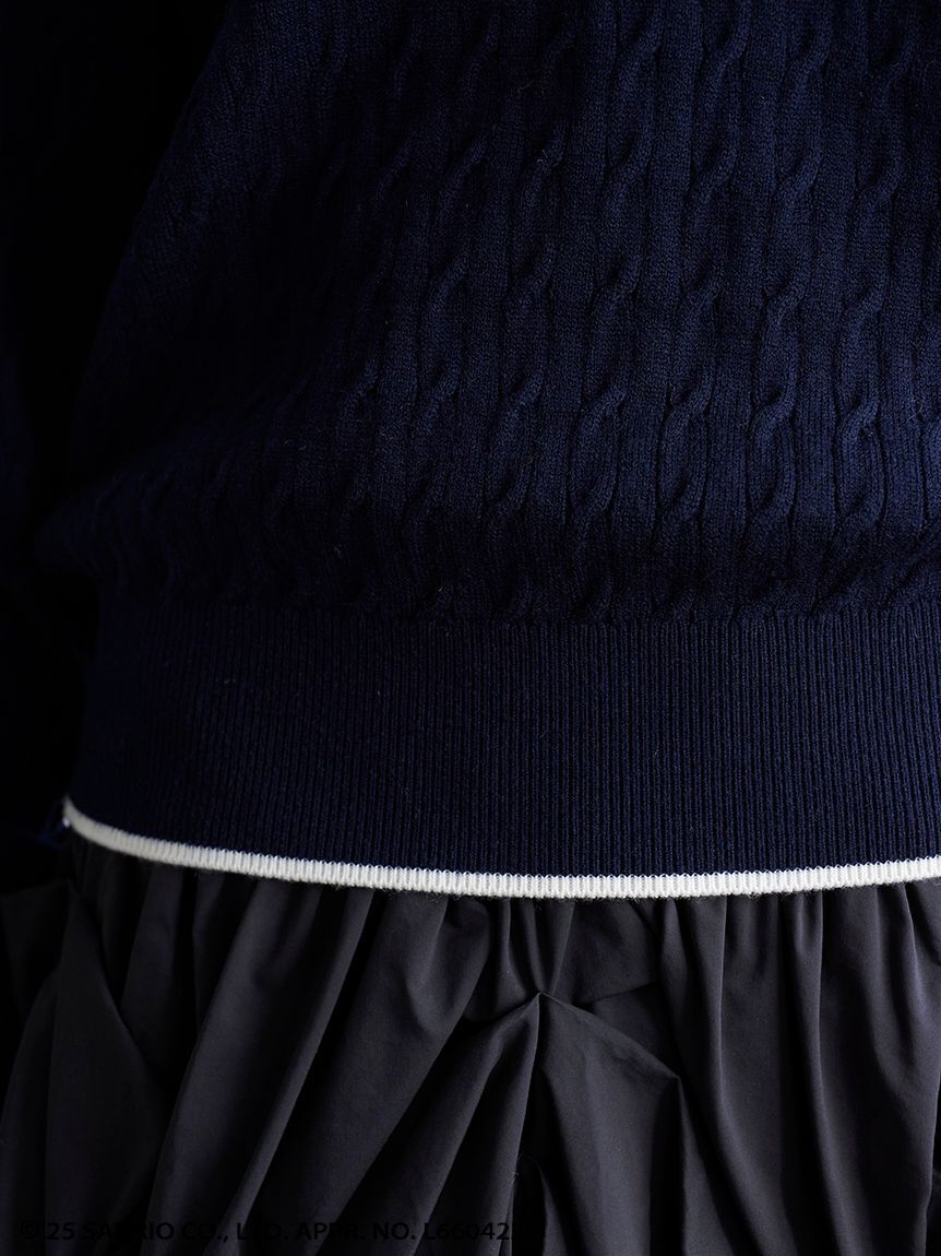 SNIDEL「【HELLO KITTY】ケーブルプルオーバー」|ニット・セーター|