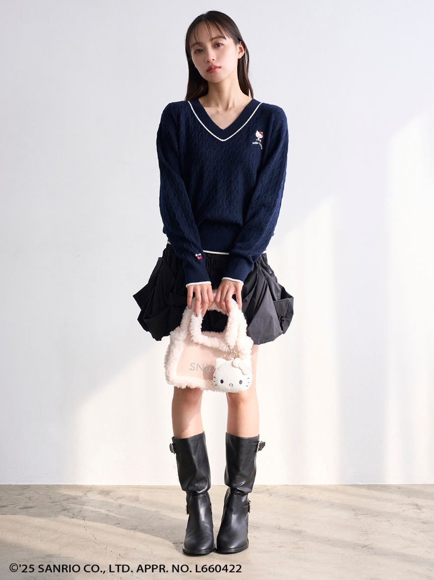 SNIDEL「【HELLO KITTY】ケーブルプルオーバー」|ニット・セーター|