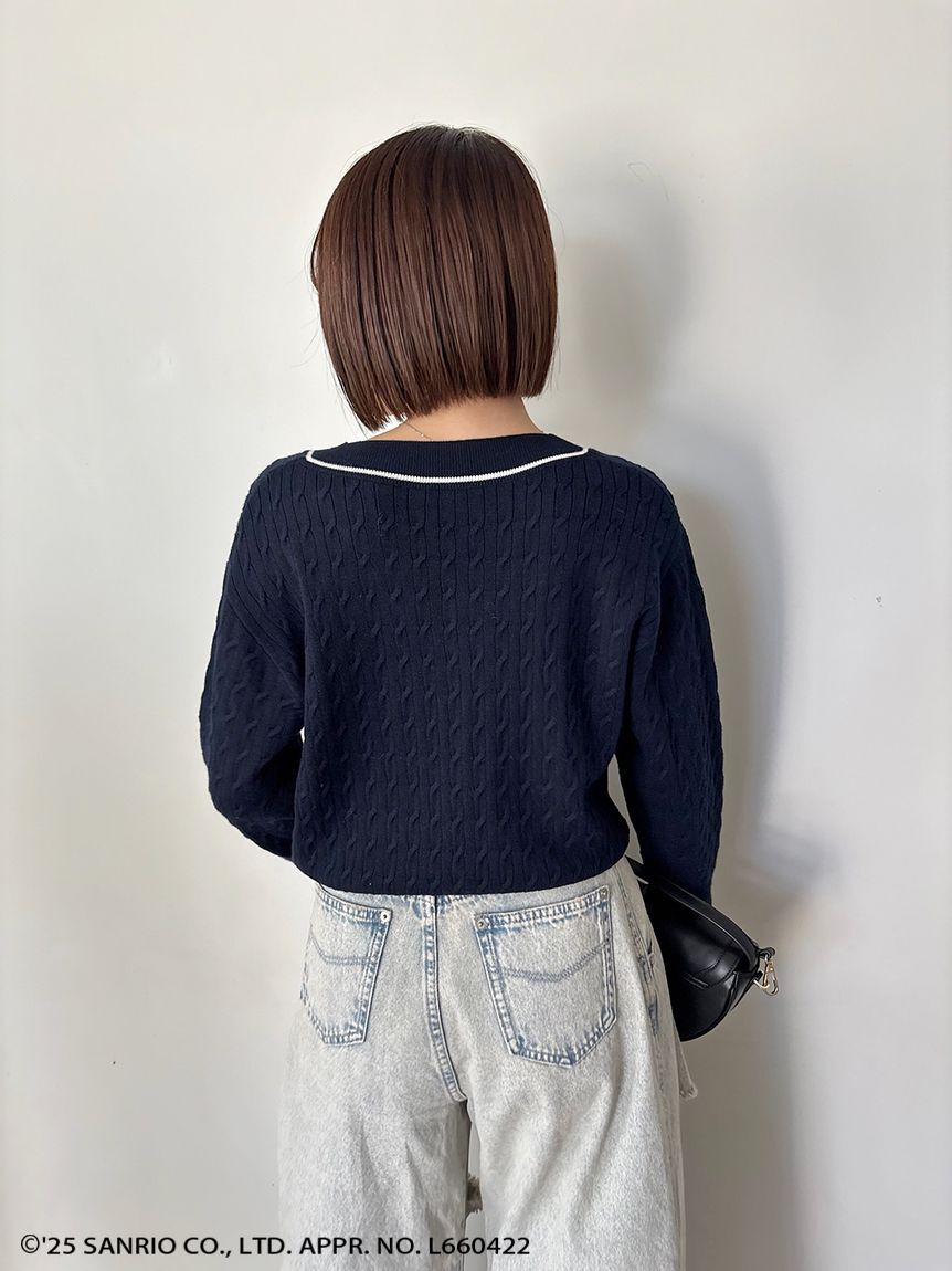 SNIDEL「【HELLO KITTY】ケーブルプルオーバー」|ニット・セーター|