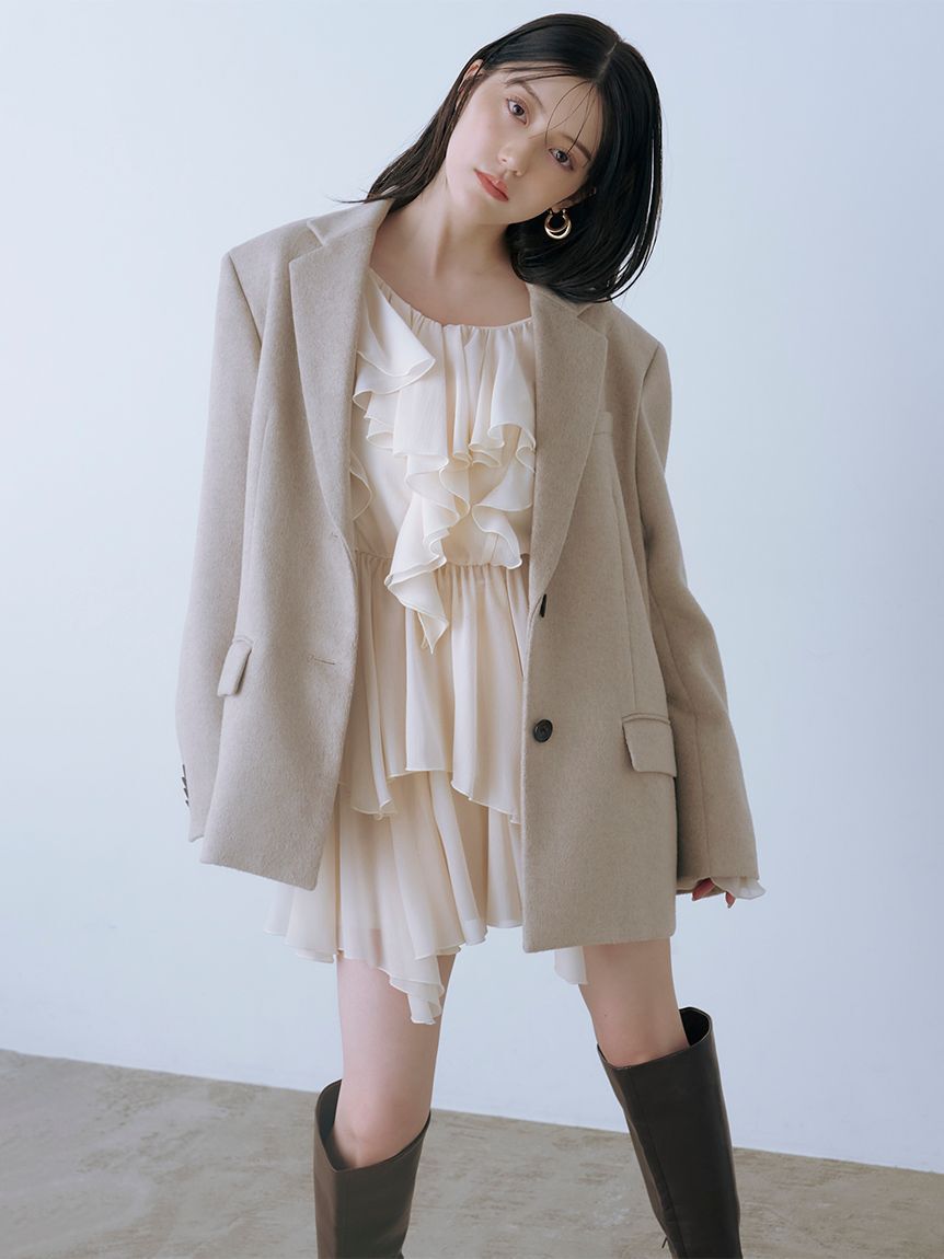 SNIDEL「オーバーサイズコートジャケット」|テーラードジャケット|