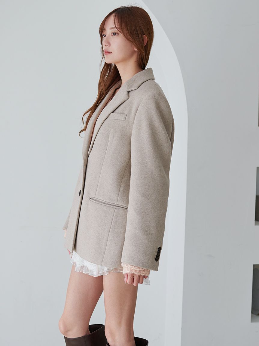 SNIDEL「オーバーサイズコートジャケット」|テーラードジャケット|