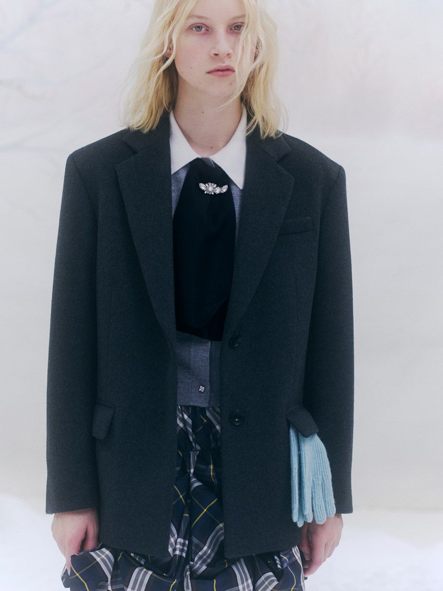 SNIDEL「オーバーサイズコートジャケット」|テーラードジャケット|