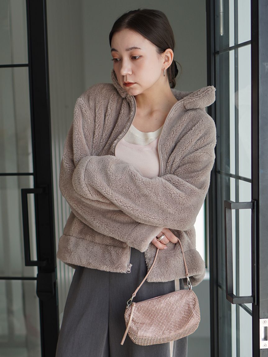 SNIDEL「バックリボンレースアップラインパンツ」|チノ|