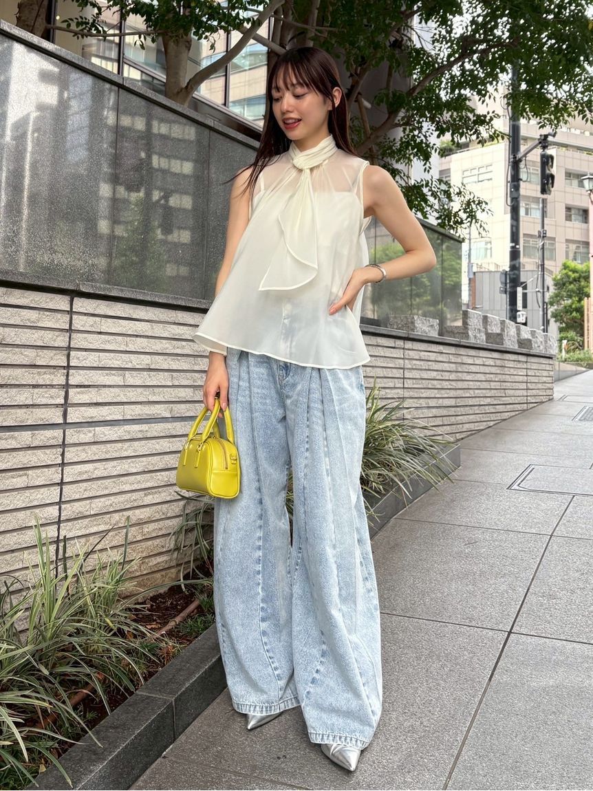 FRAY I.D「【限定カラー】シアーノースリボウタイブラウス」|シャツ・ブラウス|