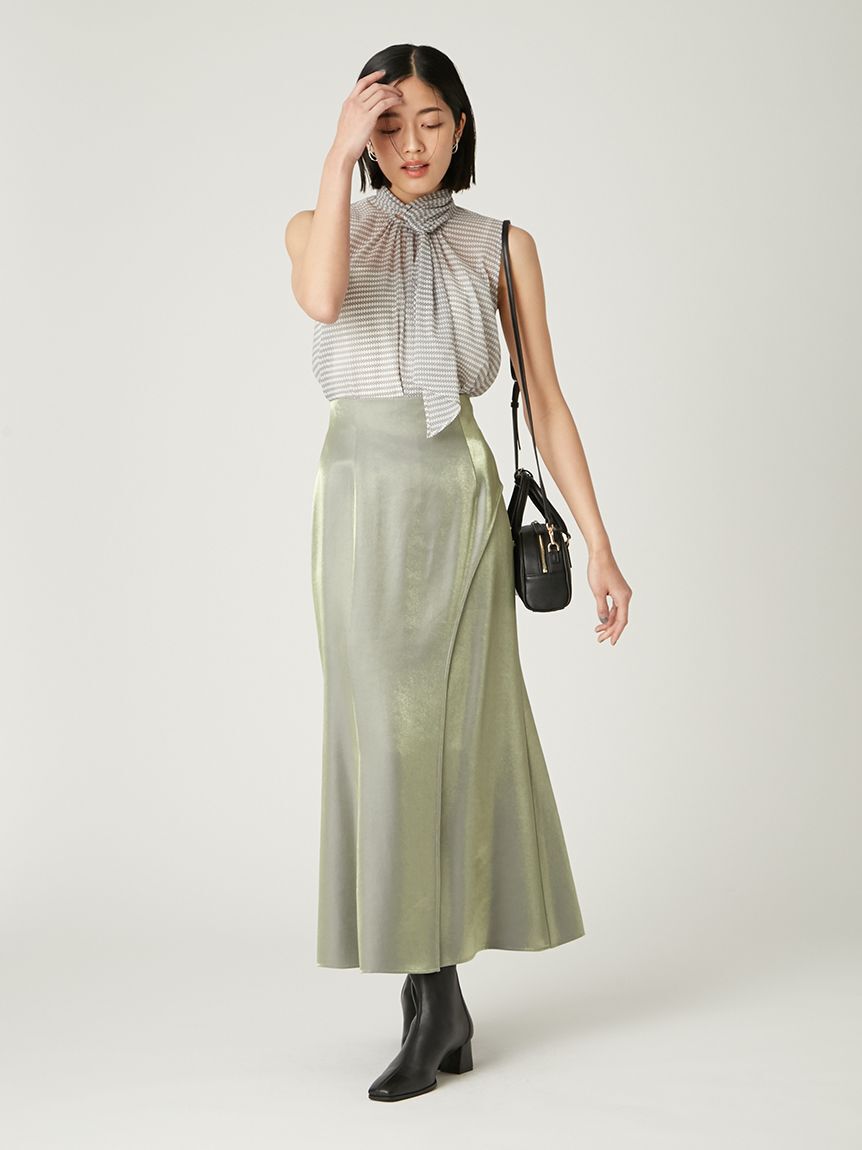 FRAY I.D「【限定カラー】シアーノースリボウタイブラウス」|シャツ・ブラウス|