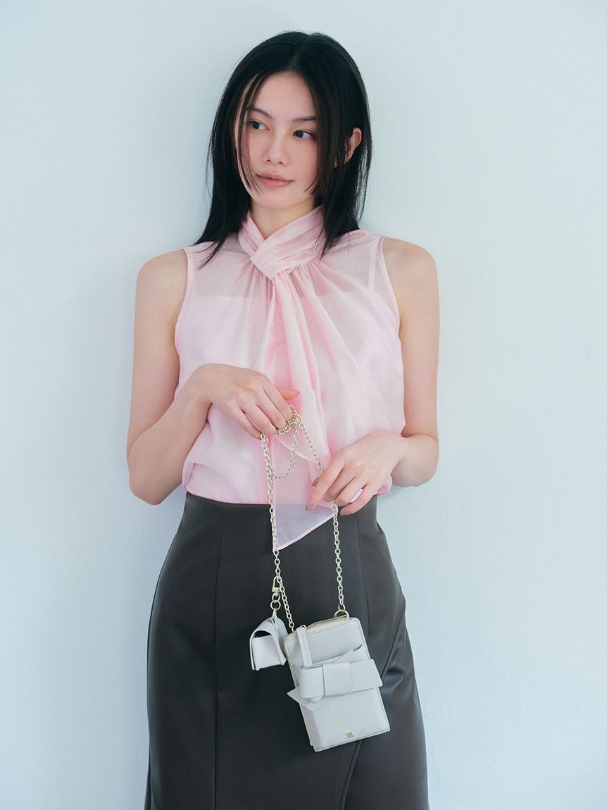 FRAY I.D「【限定カラー】シアーノースリボウタイブラウス」|シャツ・ブラウス|