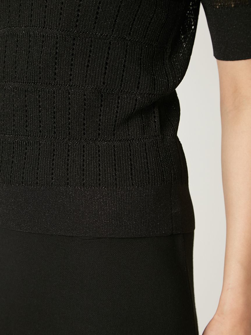 FRAY I.D「アイレットシアーポロニット」|ニット・セーター|