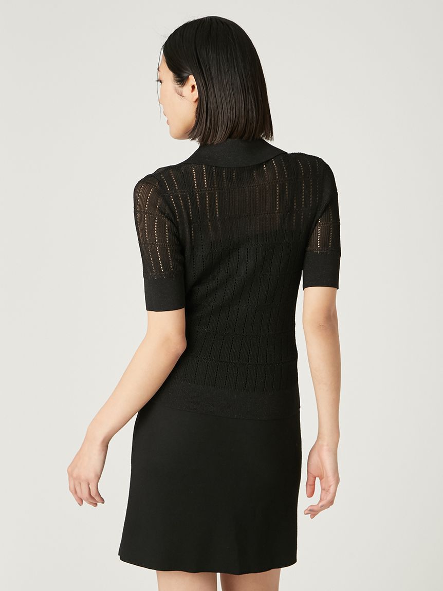 FRAY I.D「アイレットシアーポロニット」|ニット・セーター|