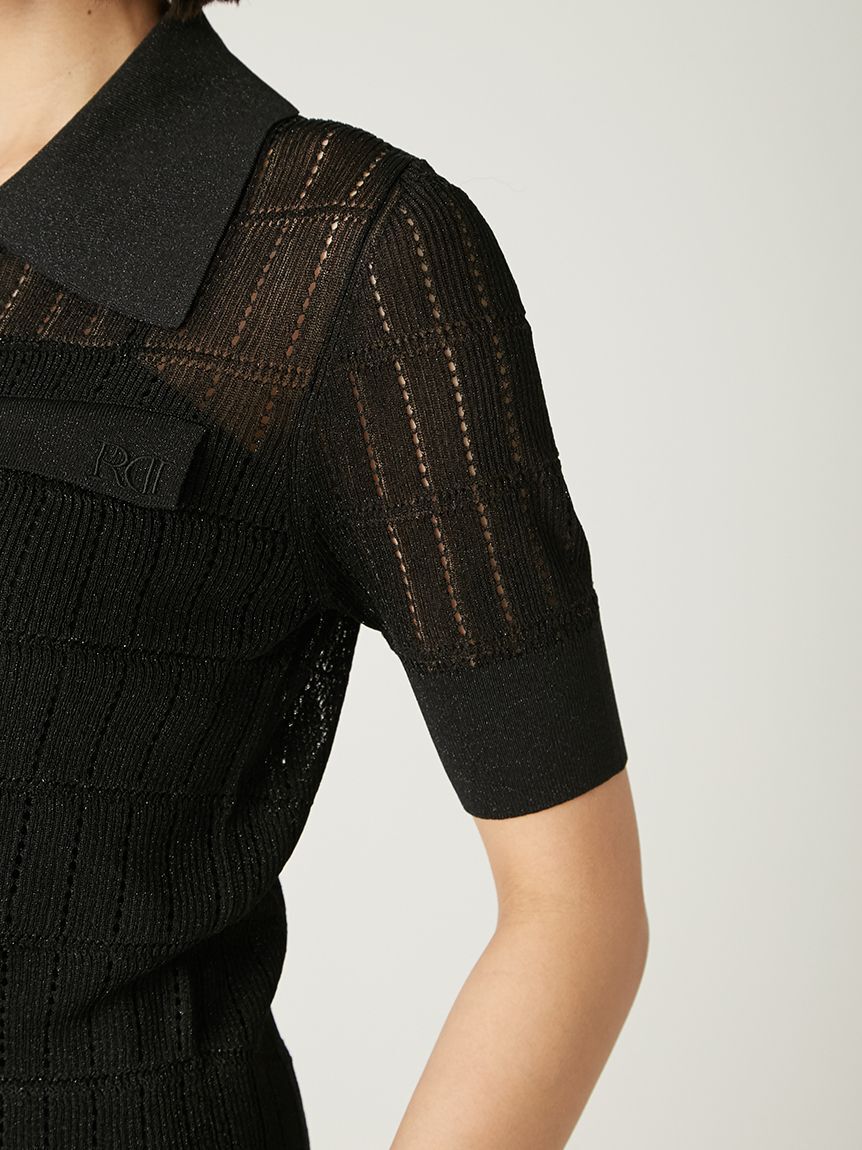 FRAY I.D「アイレットシアーポロニット」|ニット・セーター|