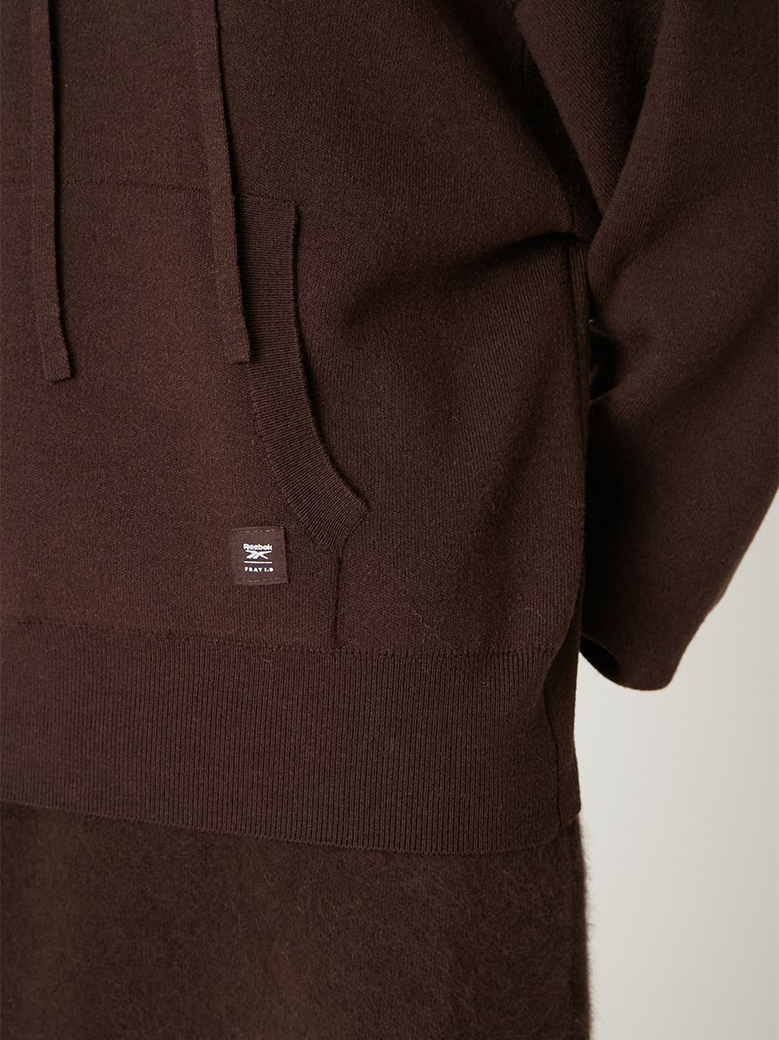 FRAY I.D「【Reebok&times; FRAY I.D】サテンロゴニットフーディー」|パーカー|