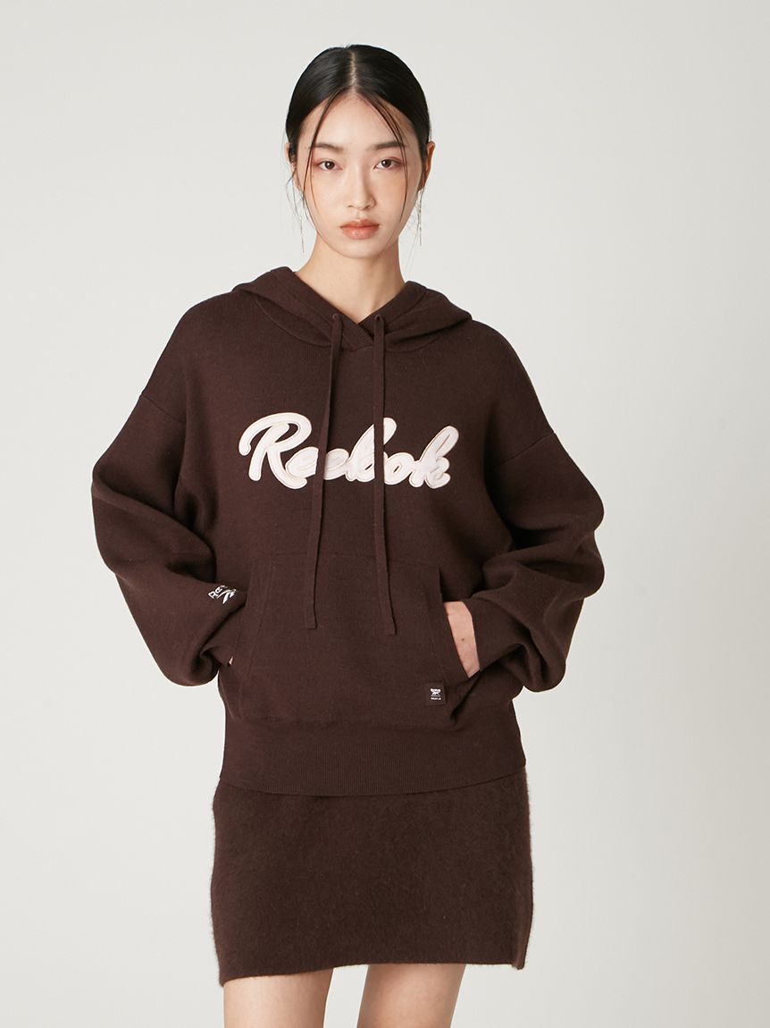 FRAY I.D「【Reebok&times; FRAY I.D】サテンロゴニットフーディー」|パーカー|