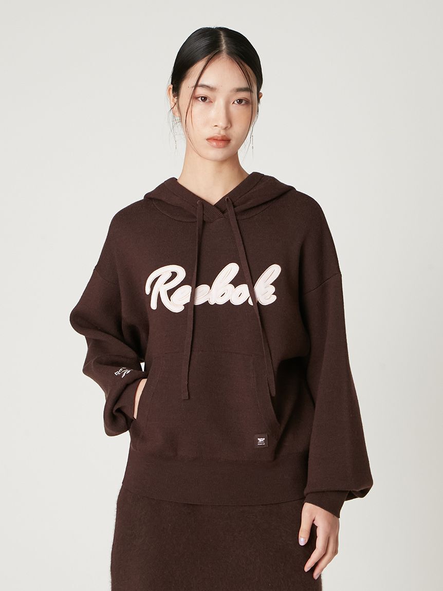 FRAY I.D「【Reebok&times; FRAY I.D】サテンロゴニットフーディー」|パーカー|