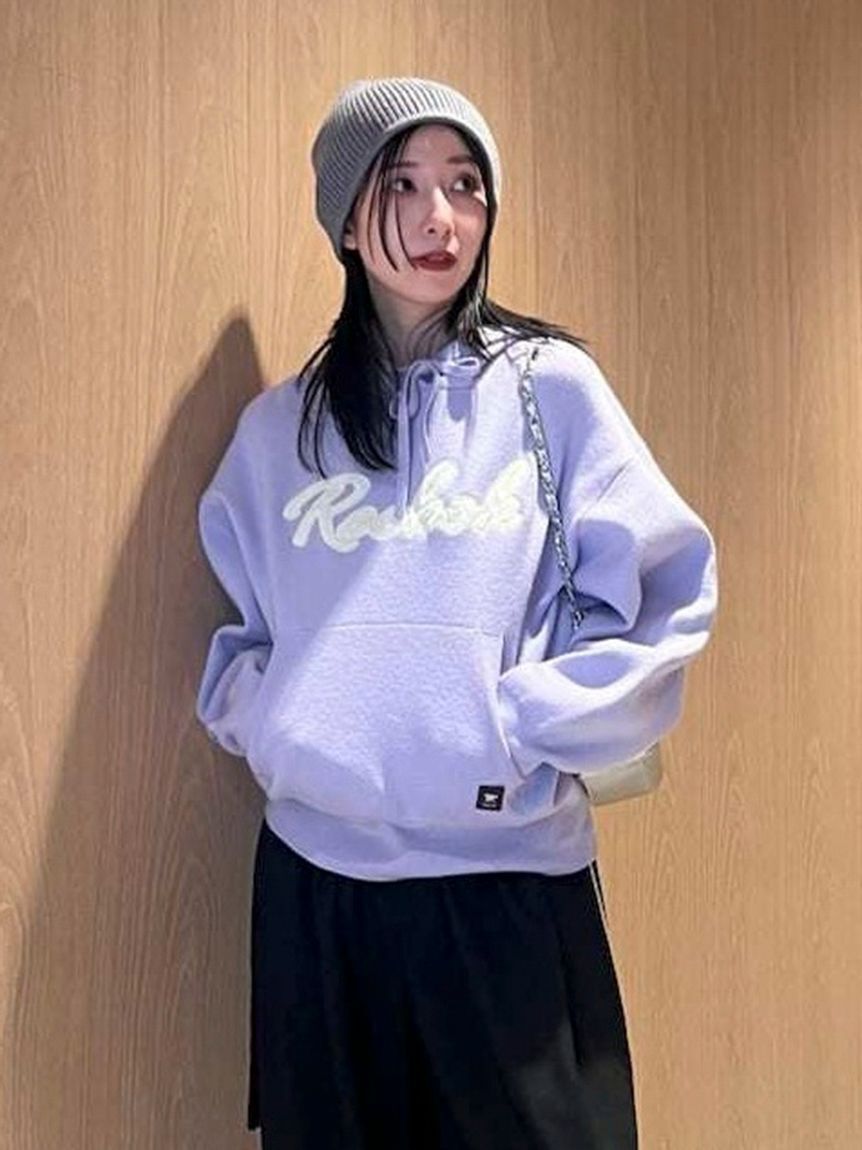 FRAY I.D「【Reebok&times; FRAY I.D】サテンロゴニットフーディー」|パーカー|LAV