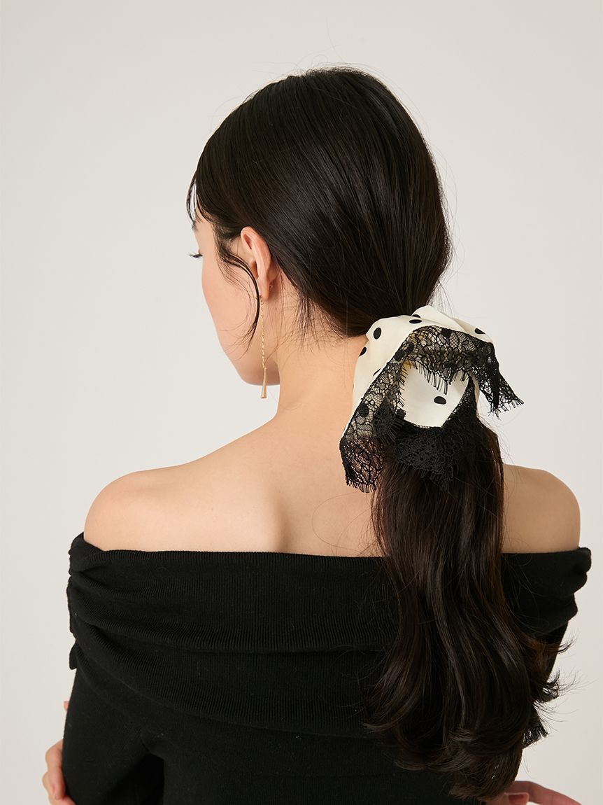 FRAY I.D「レーストリムバリエーションシュシュ」|ヘアバンド|