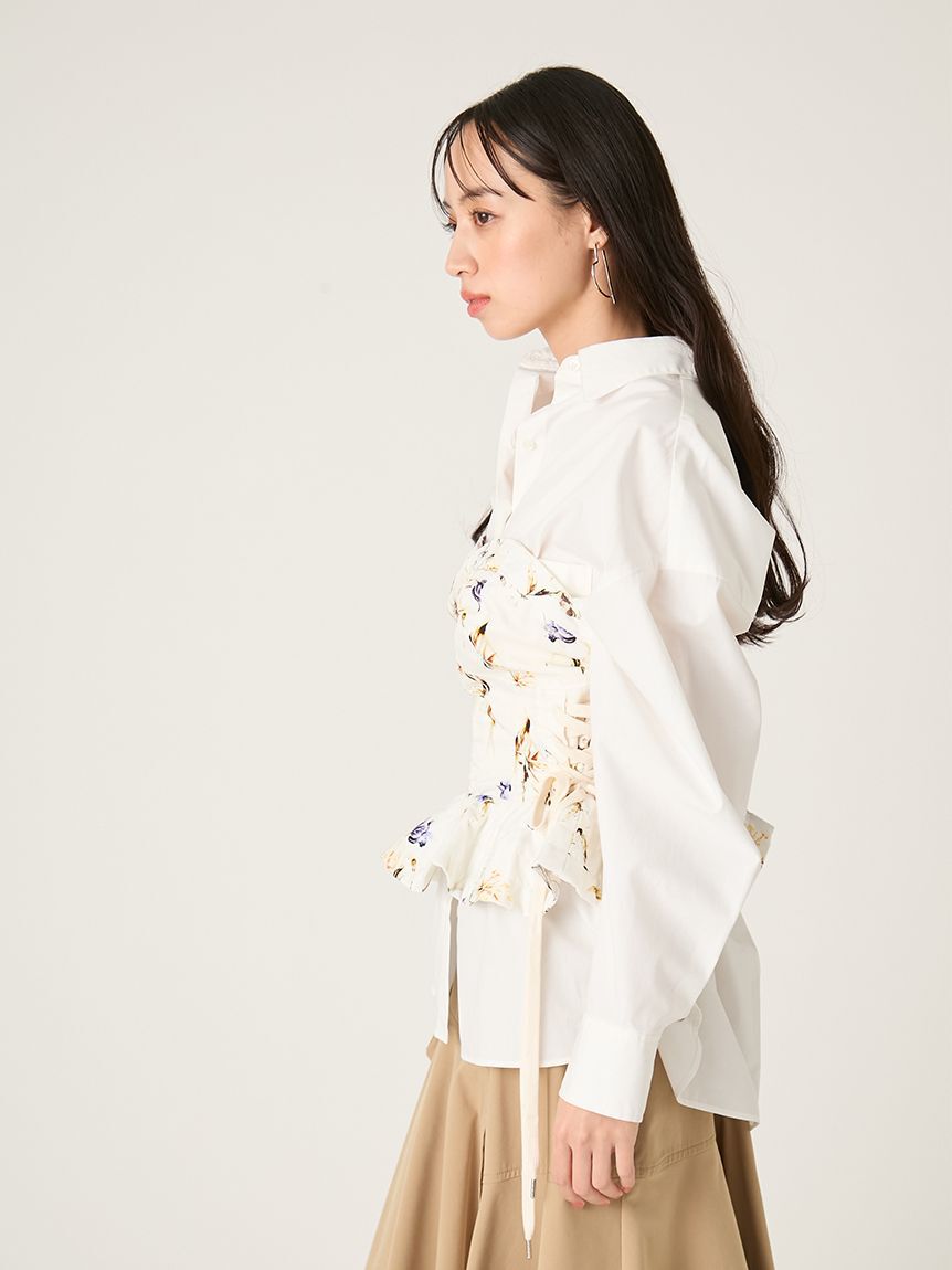 FRAY I.D「レースアップビスチェ／撥水」|ベスト・ジレ|