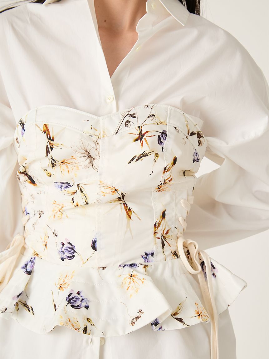 FRAY I.D「レースアップビスチェ／撥水」|ベスト・ジレ|