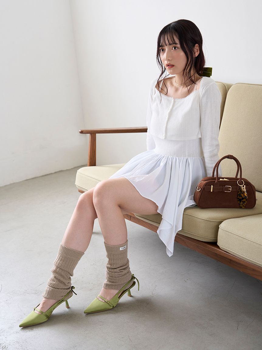 LILY BROWN「カーデセットペプラムトップス」|Tシャツ・カットソー|